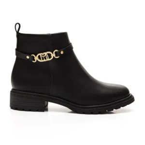 Bota Modare Cano Curto Feminina Detalhe Dourado