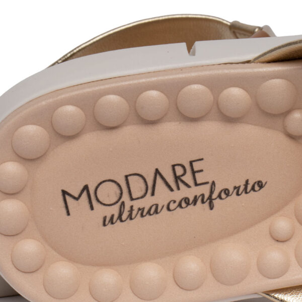 Chinelo Feminino Modare com Tira Larga Metalizada Dourado - Imagem 7