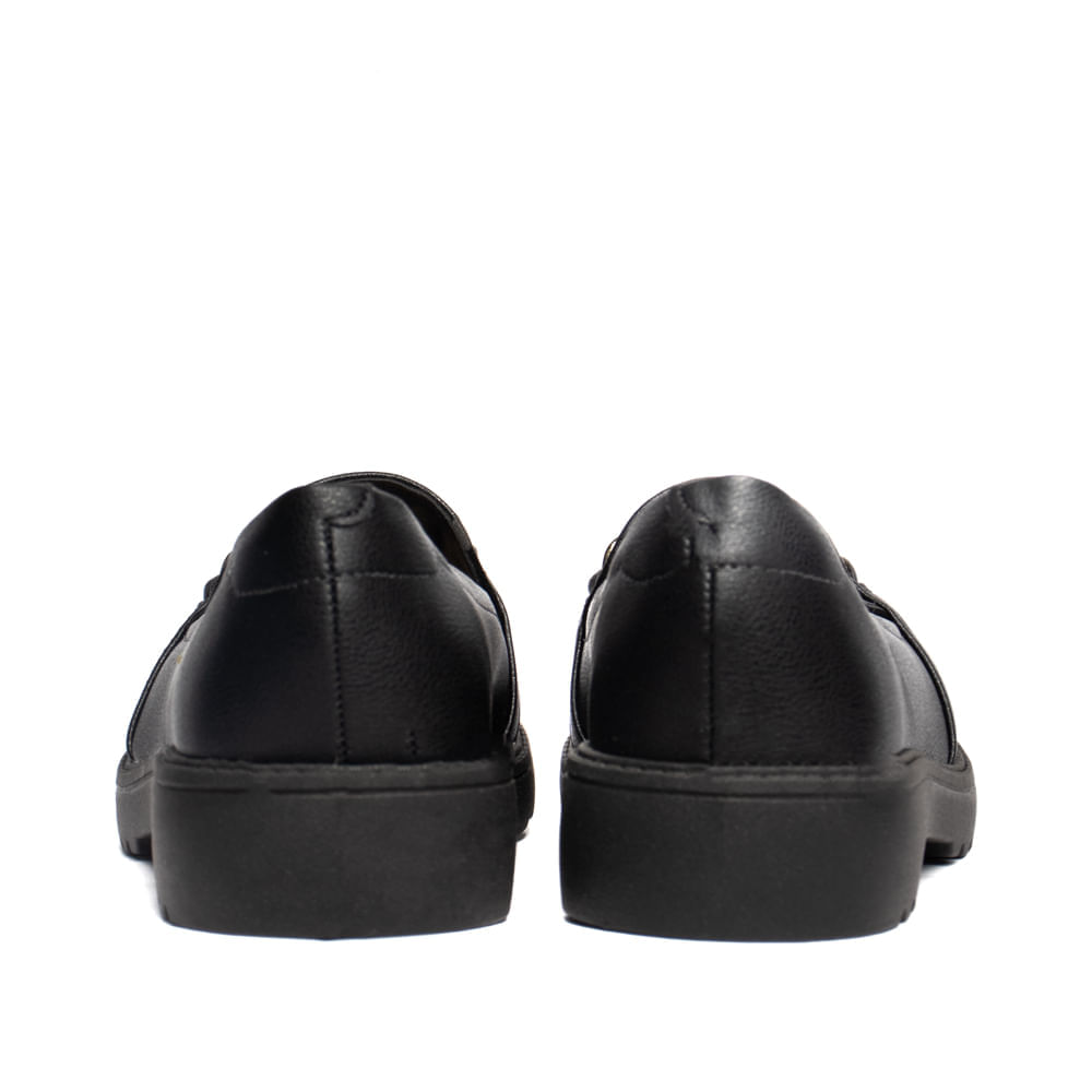 Mocassim Feminino Modare com Detalhe Dourado Preto - Imagem 5